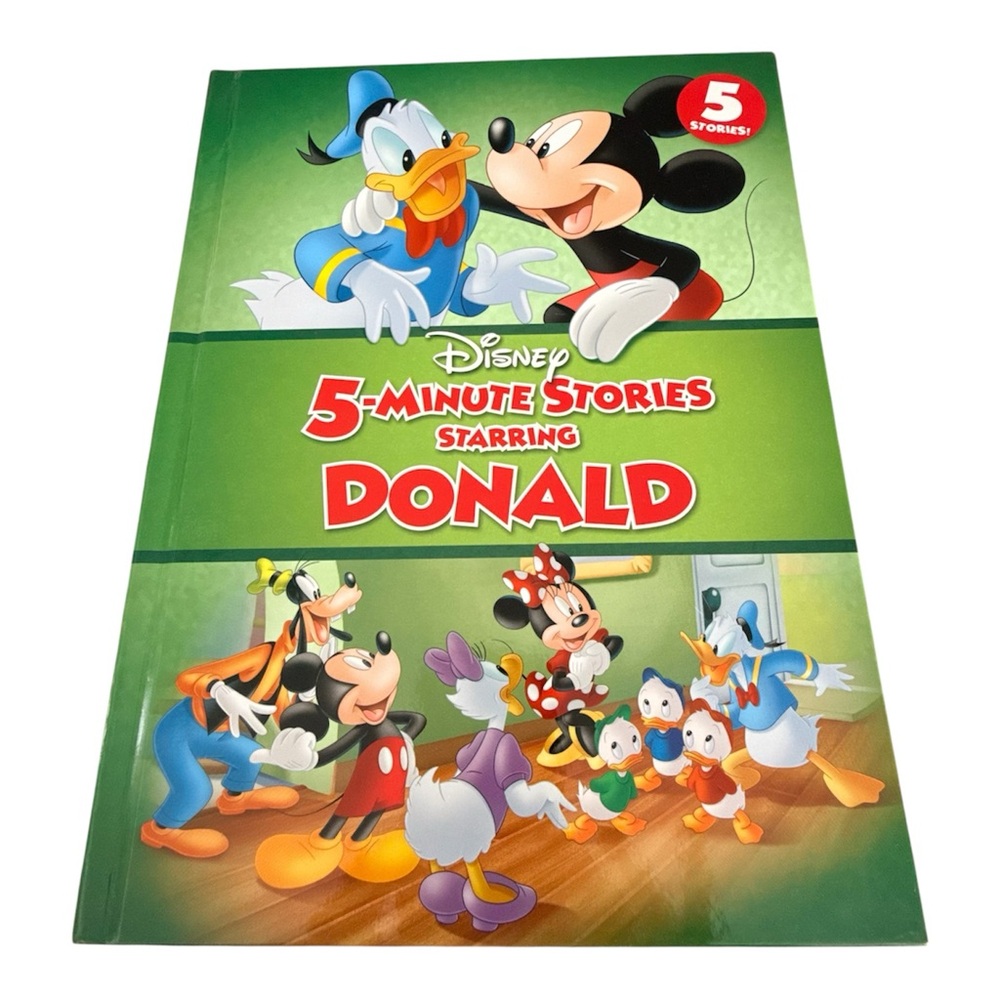 Disney 5 Minute Stories Starring Donald Hardcover Kids Storybook Like New